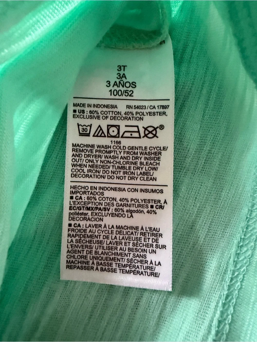 Old Navy Kids Colorblock Tees - White, Orange & Light Green